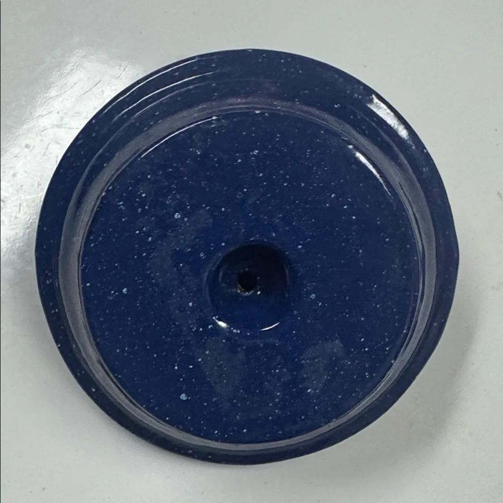 Deep Blue Heavy Ceramic Jewelry Dish